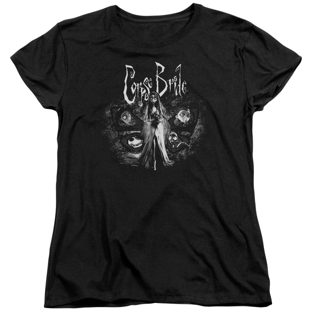 Corpse Bride - Bride To Be - Short Sleeve Womens Tee - Black T-shirt