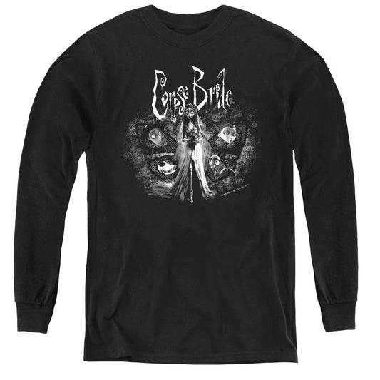 Corpse Bride Bride To Be - Youth Long Sleeve Tee - Black
