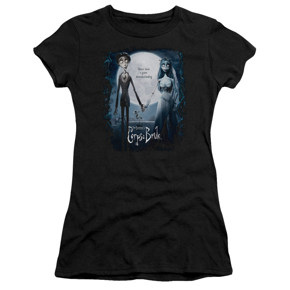 Corpse Bride - Poster - Short Sleeve Junior Sheer - Black T-shirt
