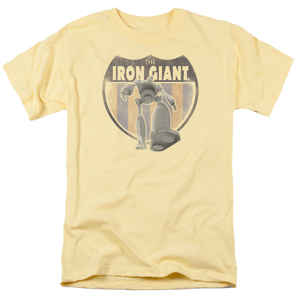 Iron Giant - Patch - Short Sleeve Adult 18/1 - Banana T-shirt