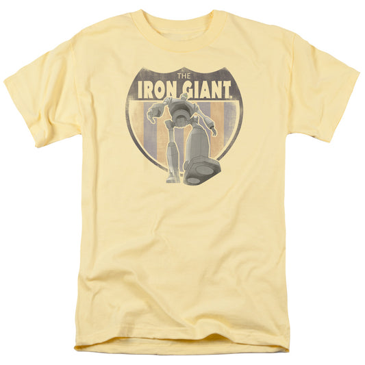Iron Giant - Patch - Short Sleeve Adult 18/1 - Banana T-shirt