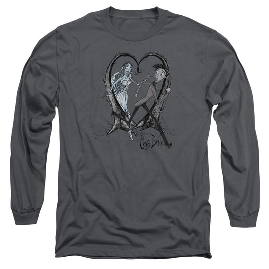 Corpse Bride - Runaway Groom - Long Sleeve Adult 18/1 - Charcoal T-shirt