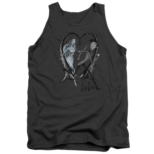 Corpse Bride - Runaway Groom - Adult Tank - Charcoal