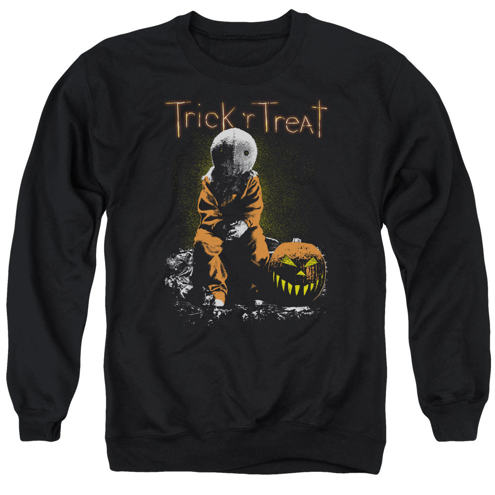 Trick R Treat - Sitting Sam - Adult Crewneck Sweatshirt - Black