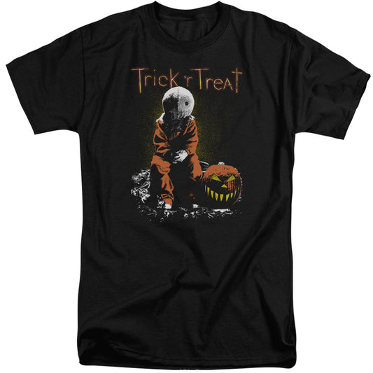 Trick R Treat - Sitting Sam - Short Sleeve Adult Tall - Black T-shirt