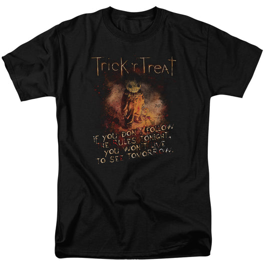 Trick R Treat - Rules - Short Sleeve Adult 18/1 - Black T-shirt