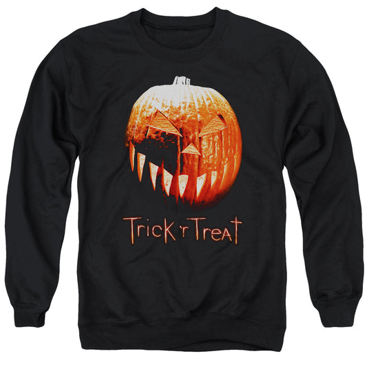 Trick R Treat - Pumpkin - Adult Crewneck Sweatshirt - Black
