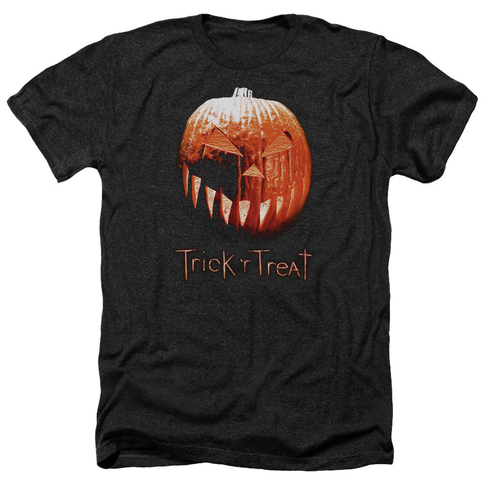 Trick R Treat - Pumpkin - Adult Heather-black