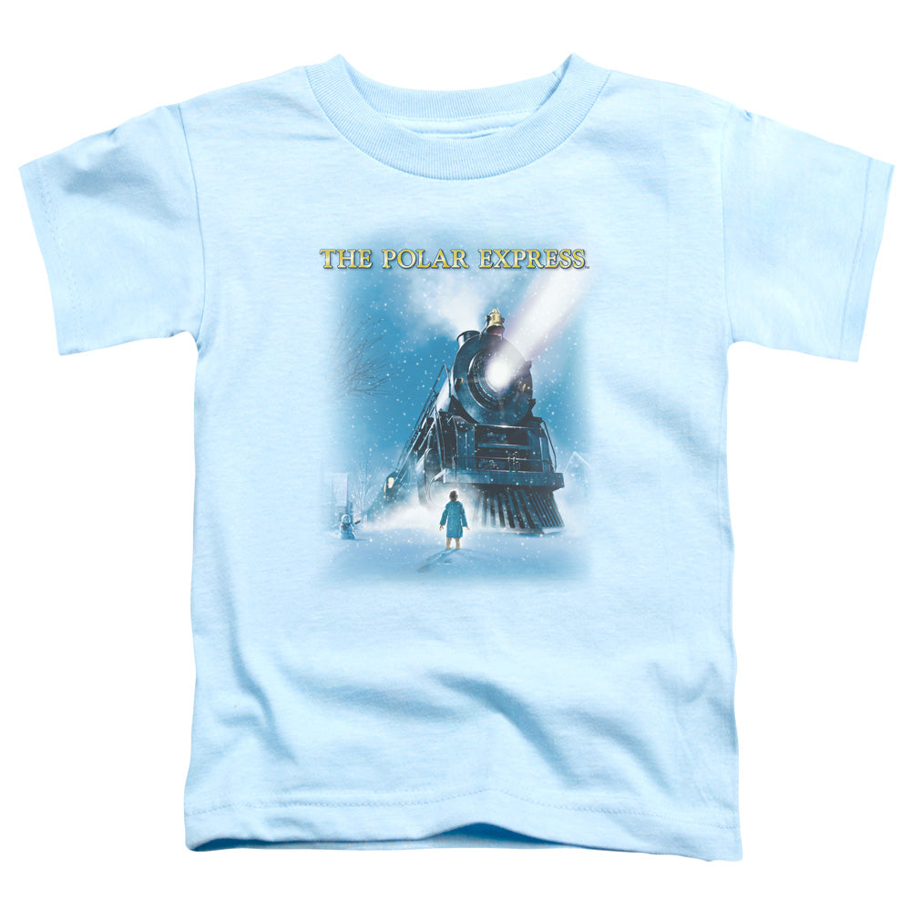 Polar Express - Big Train - Short Sleeve Toddler Tee - Light Blue T-shirt