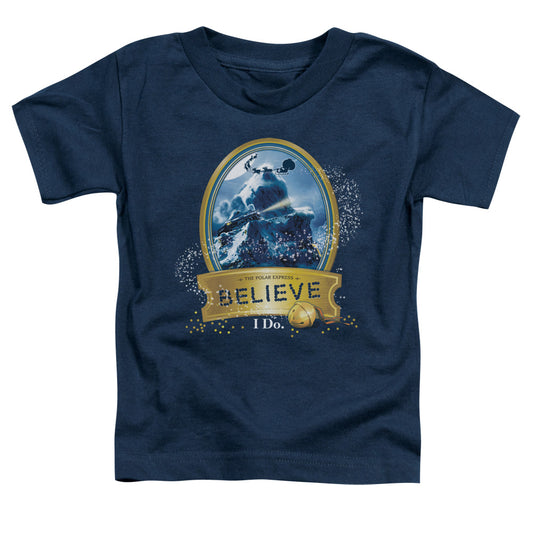 Polar Express - True Believer - Short Sleeve Toddler Tee - Navy T-shirt