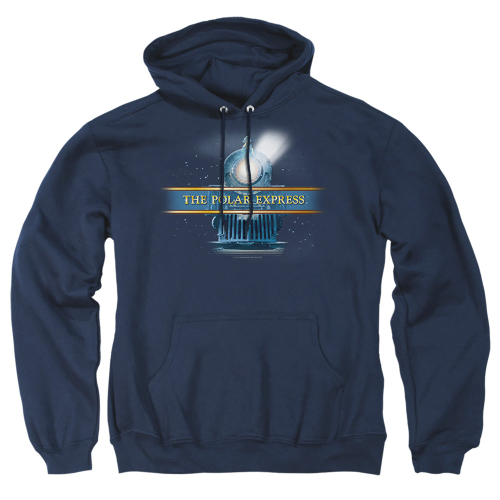 Polar Express - Train Logo - Adult Pull-over Hoodie - Navy