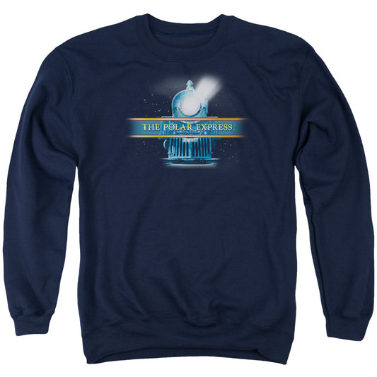 Polar Express - Train Logo - Adult Crewneck Sweatshirt - Navy