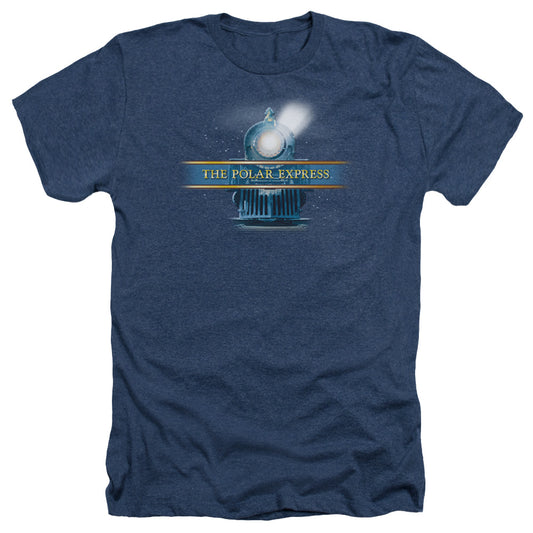 Polar Express - Train Logo - Adult Heather - Navy