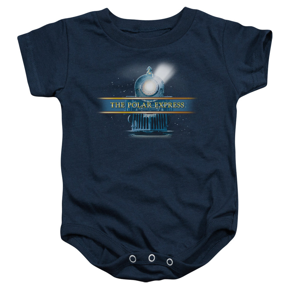 Polar Express - Train Logo - Infant Snapsuit - Navy