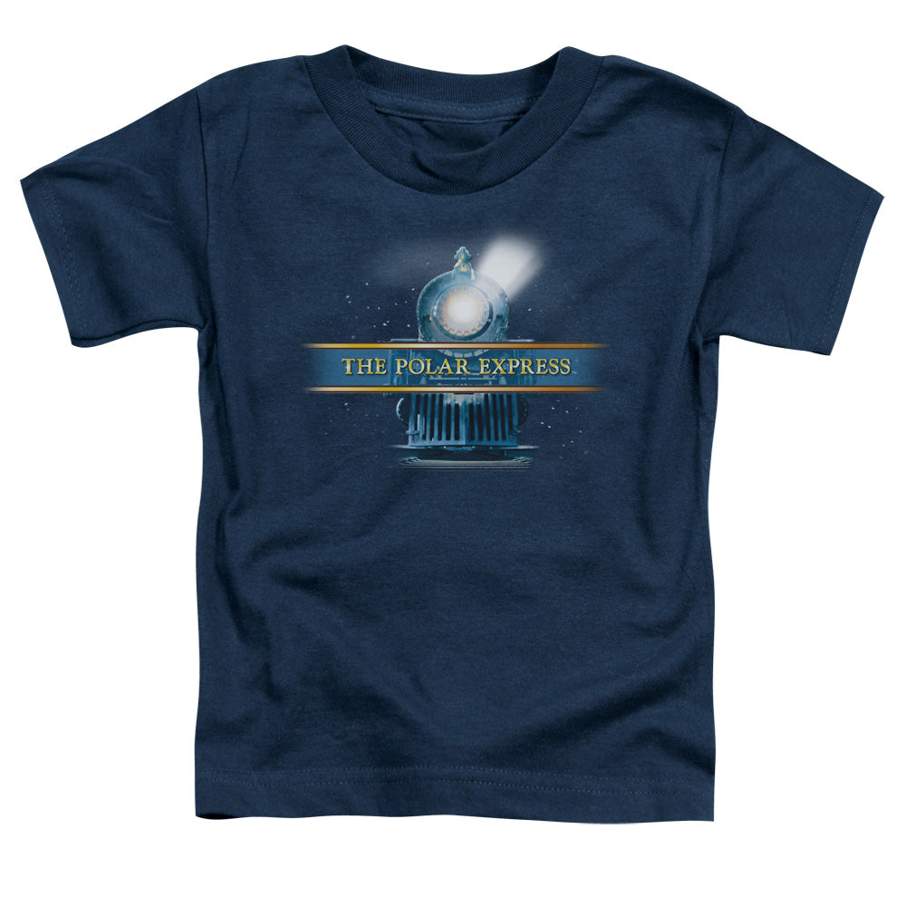 Polar Express - Train Logo - Short Sleeve Toddler Tee - Navy T-shirt