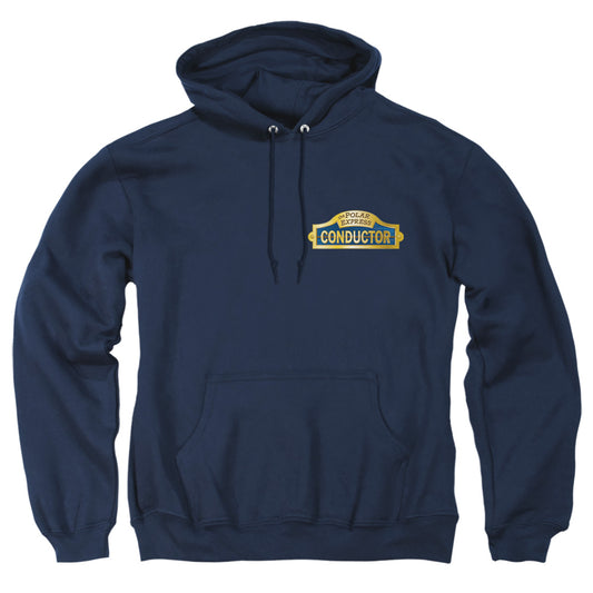 Polar Express - Conductor - Adult Pull-over Hoodie - Navy