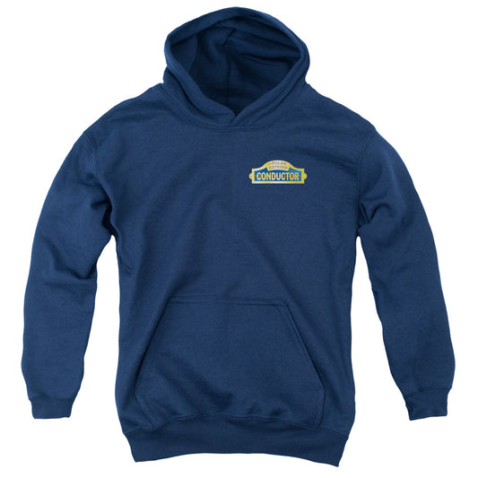 Polar Express Conductor-youth Pull-over Hoodie - Navy
