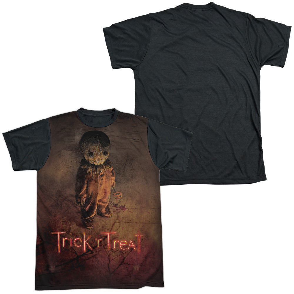 Trick R Treat - Trick Poster - Short Sleeve Adult White Front Black Back   - White T-shirt