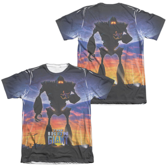 Iron Giant - Giant Poster (Front/back Print) - Adult 65/35 Poly/cotton Short Sleeve Tee - White T-shirt
