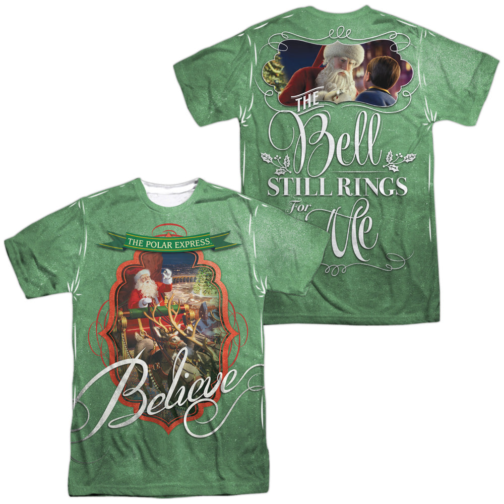 Polar Expresshort Sleeveanta (Front - Back Print)-s/s Adult Poly Crew - White T-shirt