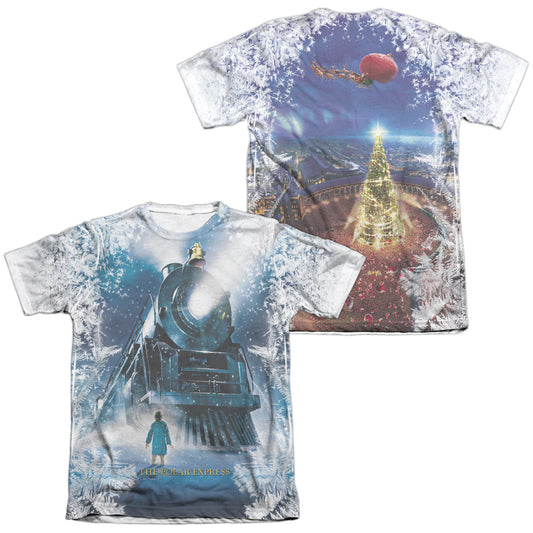 Polar Express - Journey (Front/back Print) - Adult Poly/cotton Short Sleeve Tee - White T-shirt