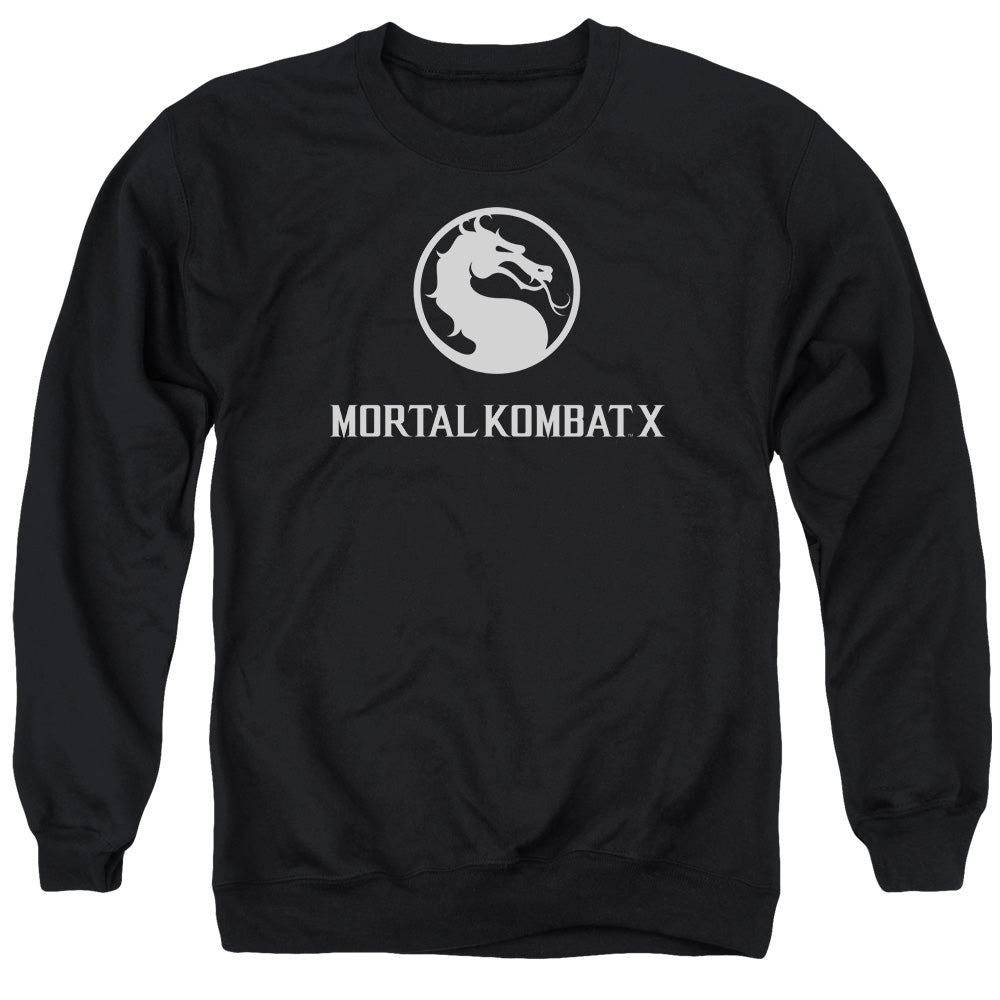 Mortal Kombat X - Dragon Logo - Adult Crewneck Sweatshirt - Black
