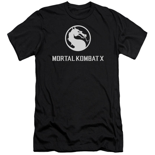 Mortal Kombat X - Dragon Logo-premuim Canvas Adult Slim Fit 30/1 - Black