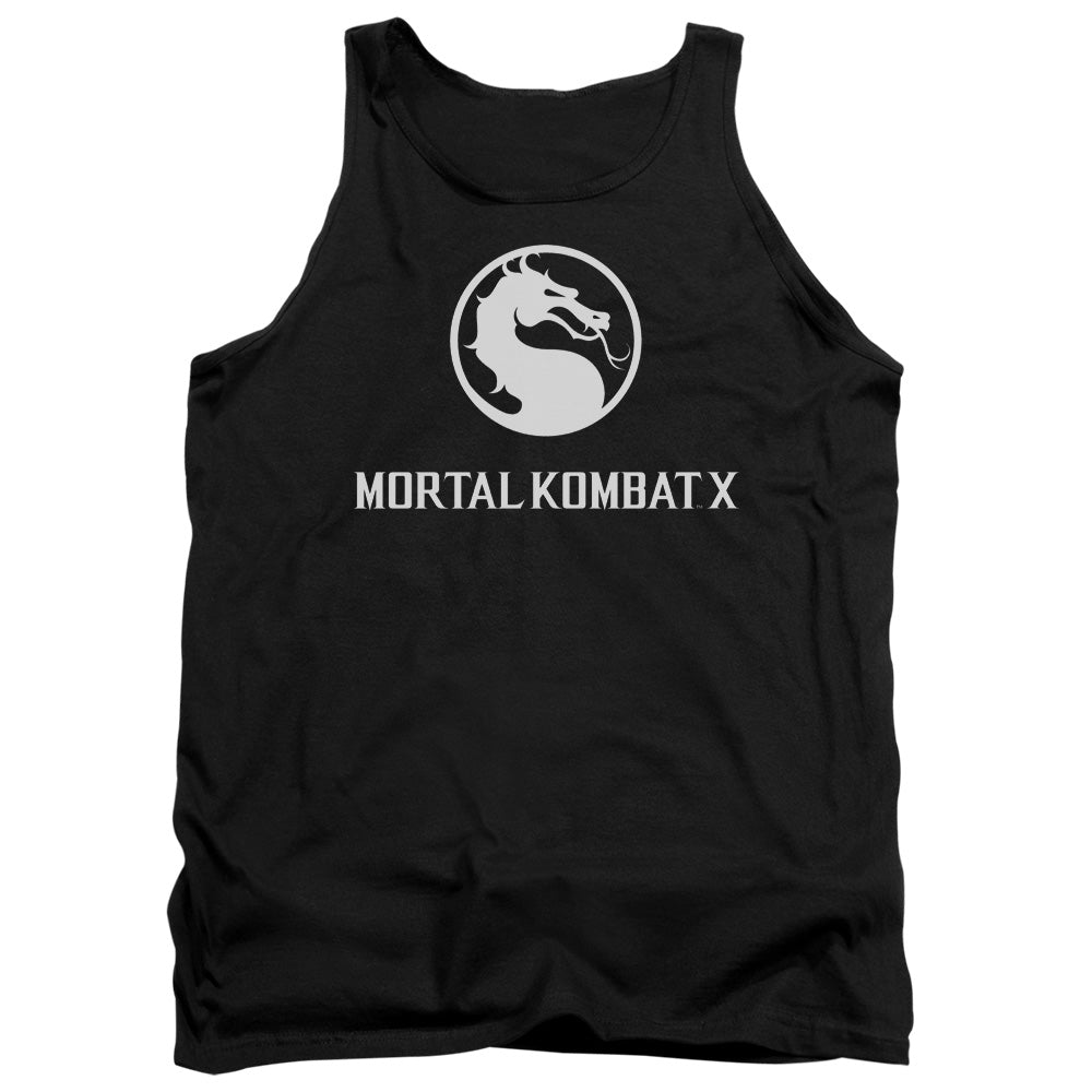 Mortal Kombat X - Dragon Logo - Adult Tank - Black