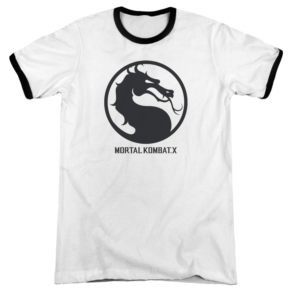 Mortal Kombat X - Seal - Adult Ringer - White/black
