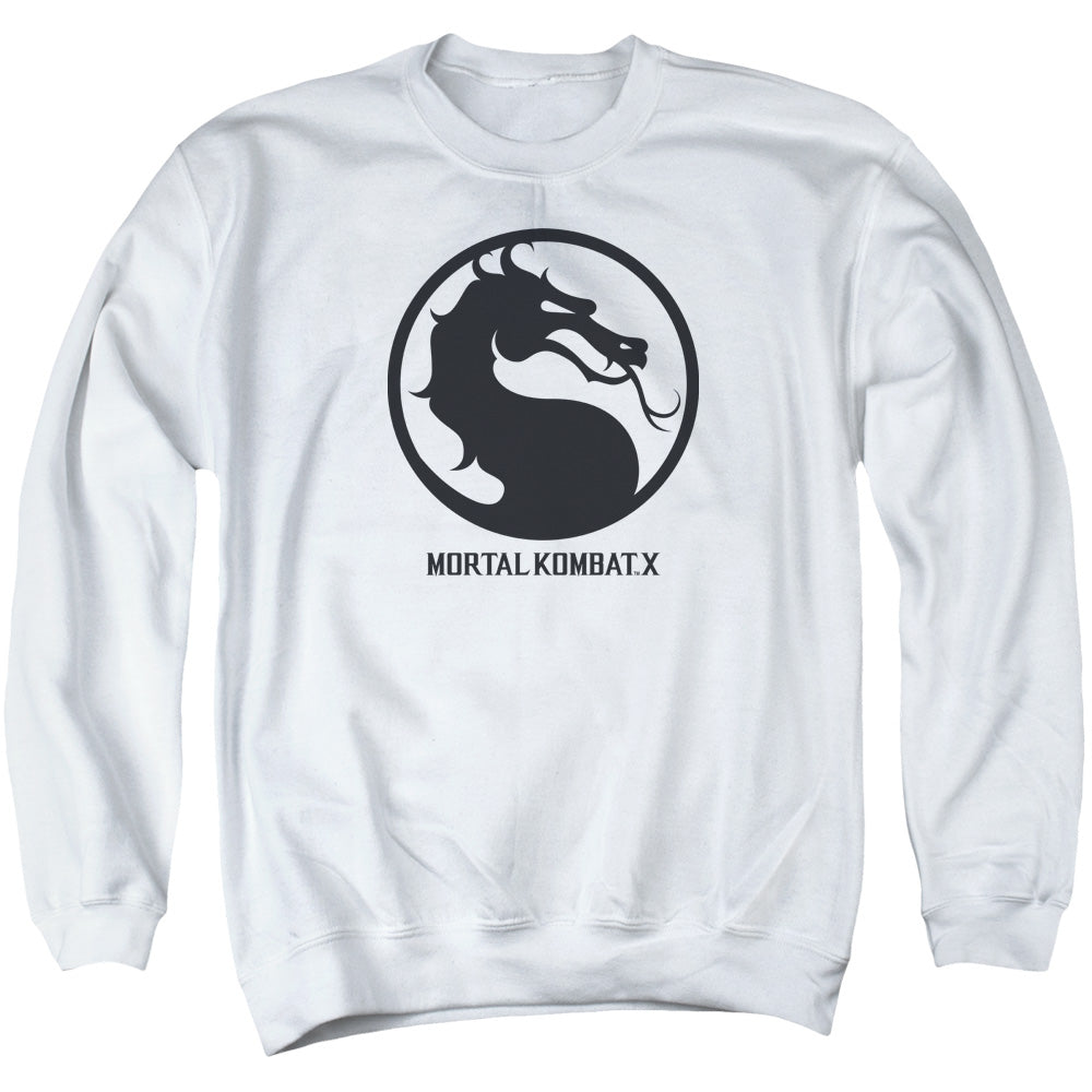 Mortal Kombat X - Seal - Adult Crewneck Sweatshirt - White