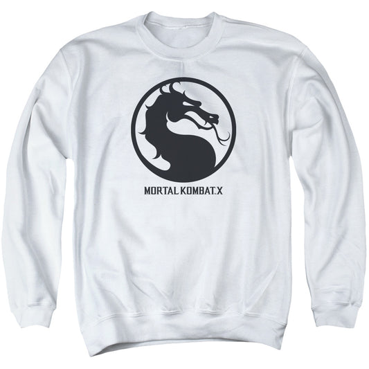 Mortal Kombat X - Seal - Adult Crewneck Sweatshirt - White
