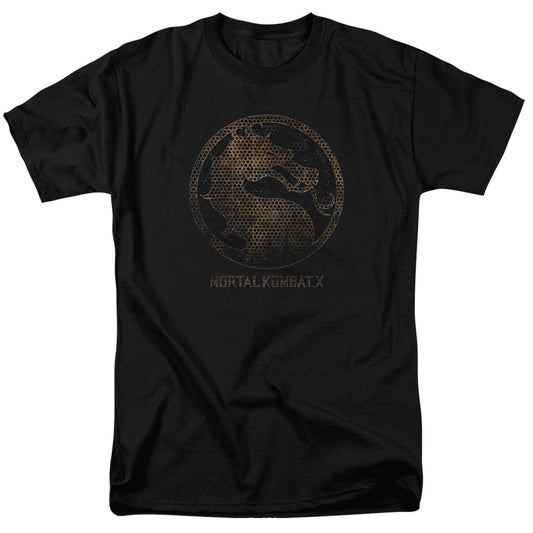 Mortal Kombat X - Metal Seal - Short Sleeve Adult 18/1 - Black T-shirt