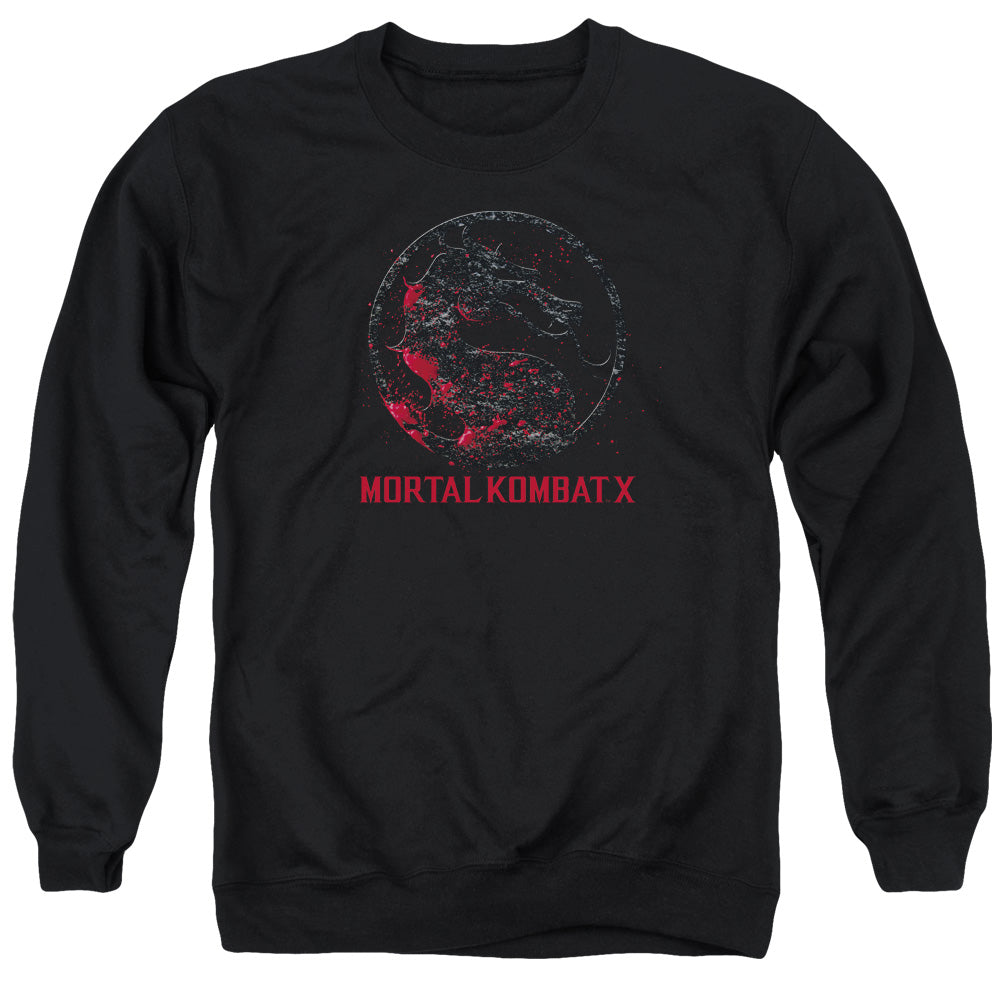Mortal Kombat X - Bloody Seal - Adult Crewneck Sweatshirt - Black
