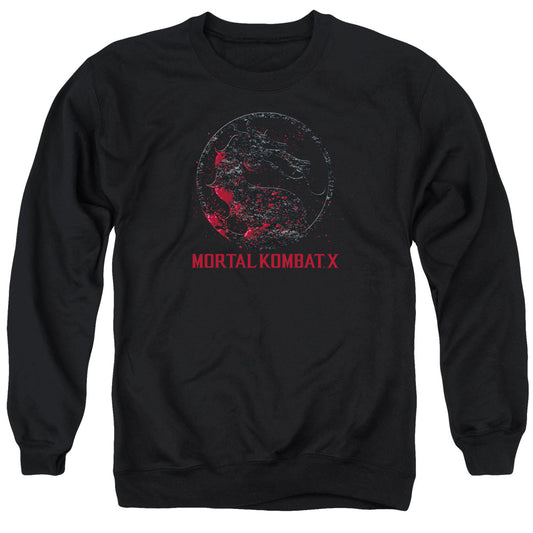 Mortal Kombat X - Bloody Seal - Adult Crewneck Sweatshirt - Black