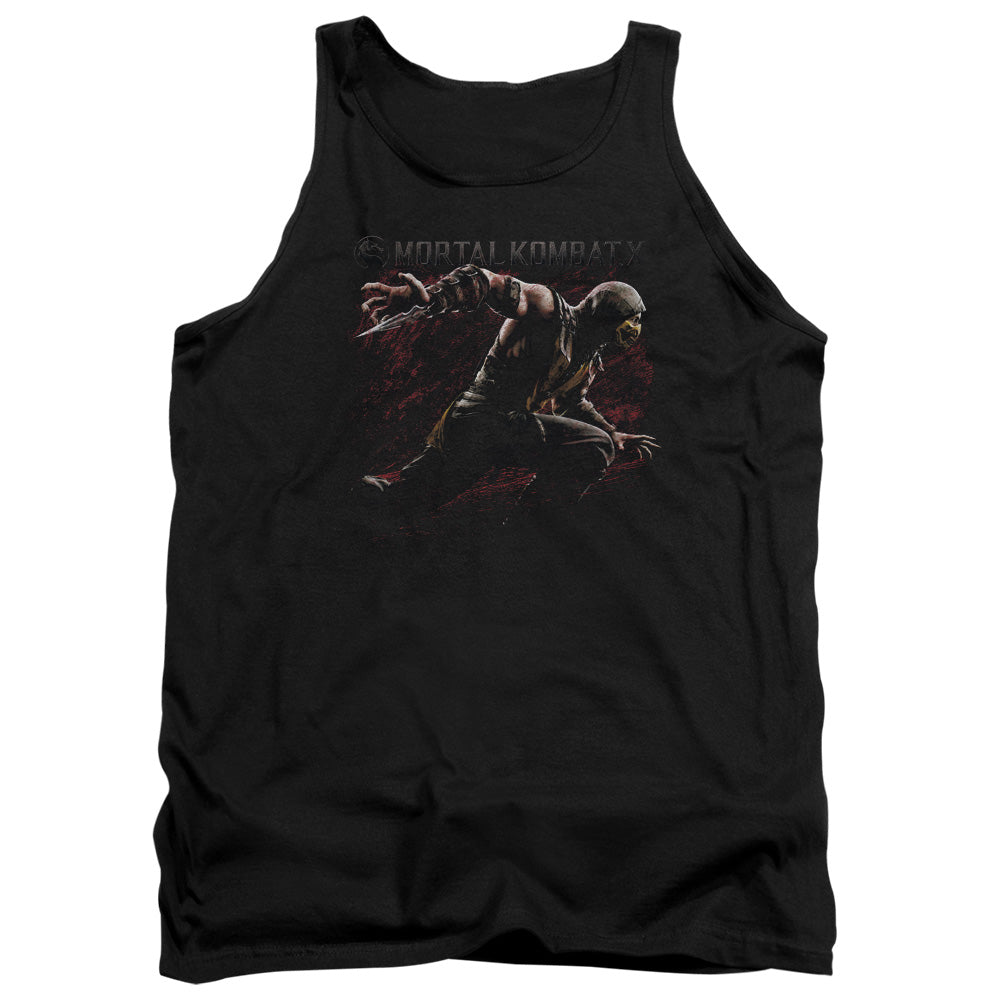 Mortal Kombat X - Scorpion Lunge - Adult Tank - Black