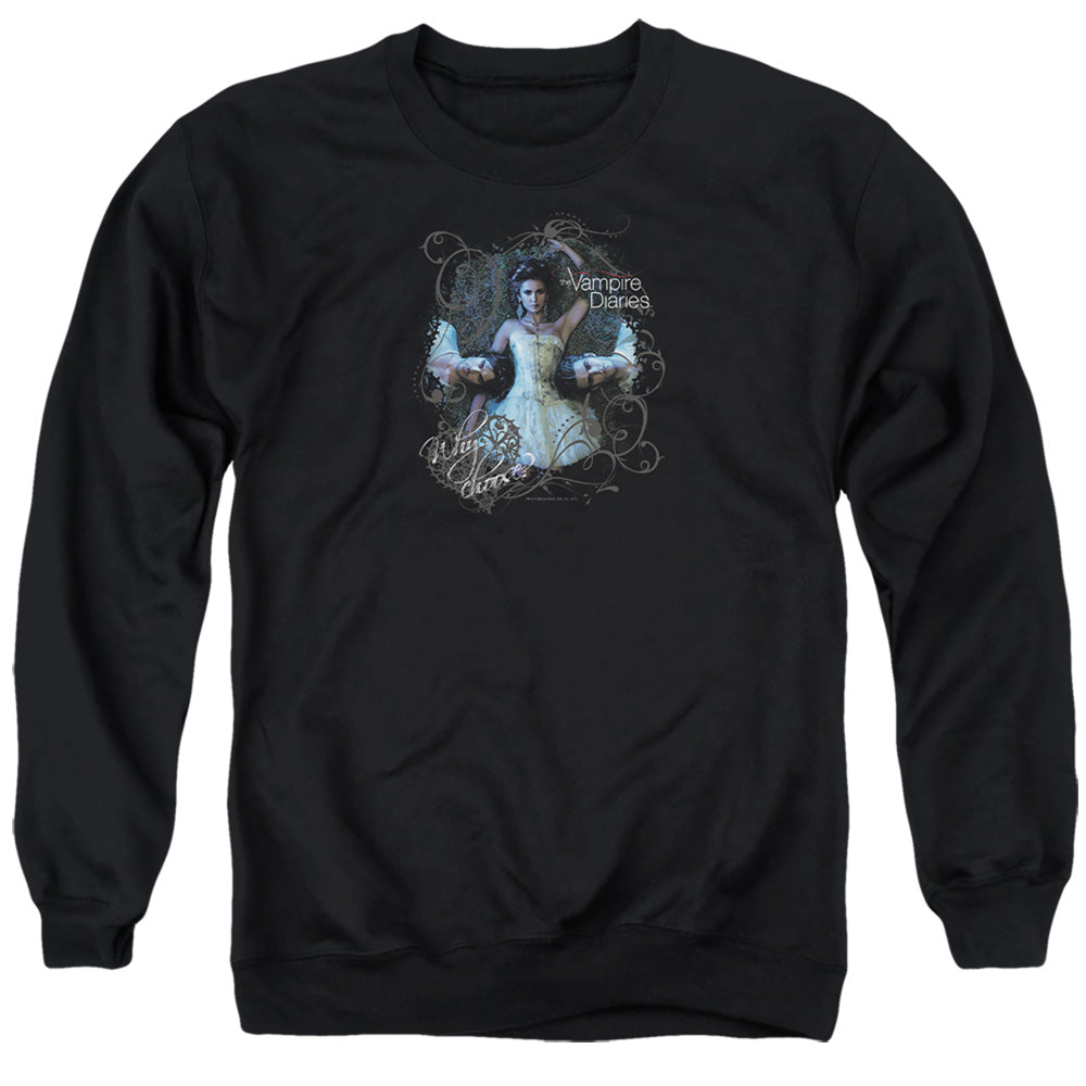 Vampire Diaries - Why Choose - Adult Crewneck Sweatshirt - Black