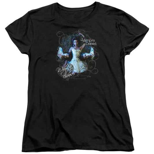 Vampire Diaries - Why Choose - Short Sleeve Womens Tee - Black T-shirt