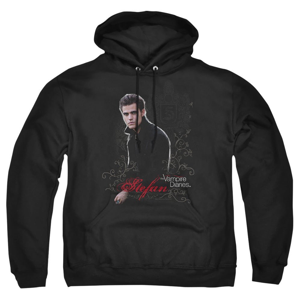 Vampire Diarieshort Sleevetefan - Adult Pull-over Hoodie - Black T-shirt