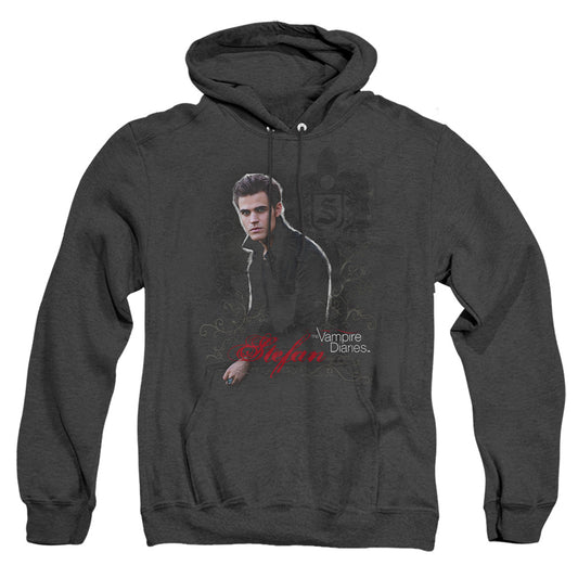 Vampire Diarieshort Sleevetefan - Adult Heather Hoodie - Black T-shirt