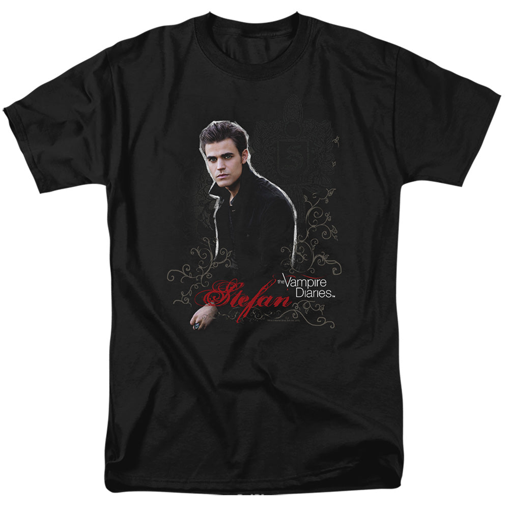 Vampire Diarieshort Sleevetefan - S - S Adult 18/1 - Black T-shirt