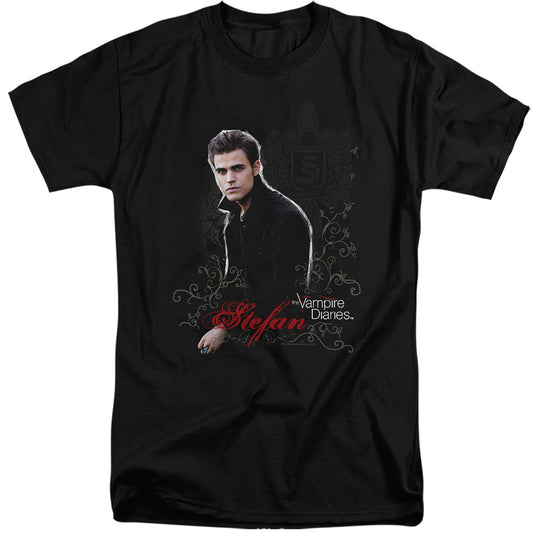 Vampire Diarieshort Sleevetefan-s - S Adult Tall - Black T-shirt