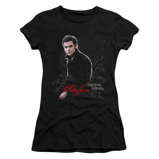 Vampire Diarieshort Sleevetefan - S - S Junior Sheer - Black T-shirt