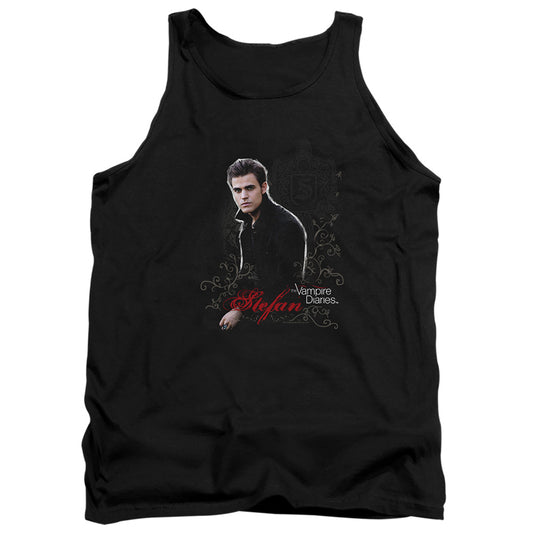 Vampire Diarieshort Sleevetefan - Adult Tank - Black T-shirt