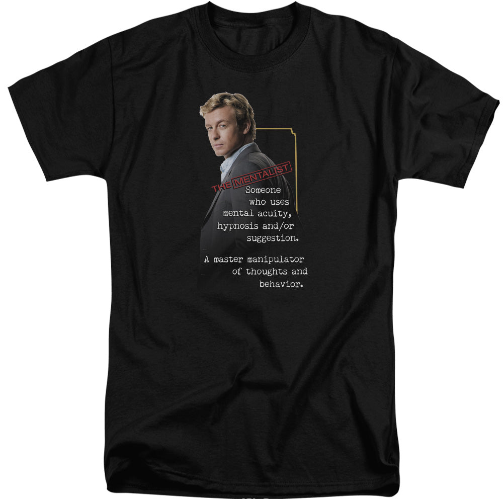 Mentalist - Definition - Short Sleeve Adult Tall - Black T-shirt