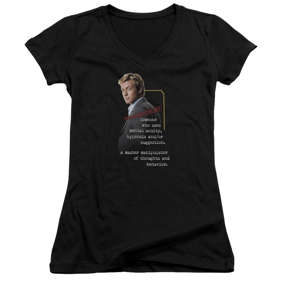 Mentalist - Definition - Junior V-neck - Black