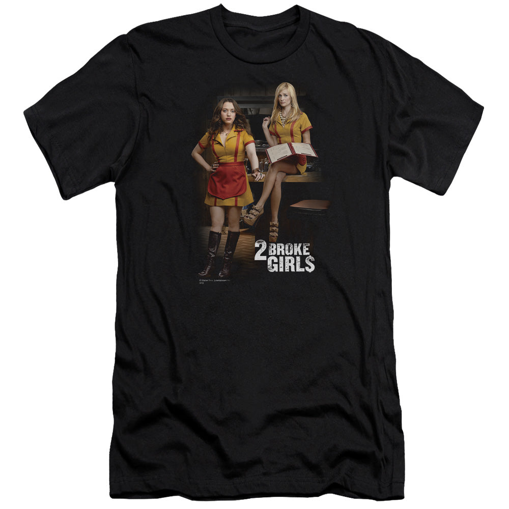 2 BROKE GIRLS MAX & CAROLINE - S/S ADULT 30/1 - BLACK T-Shirt