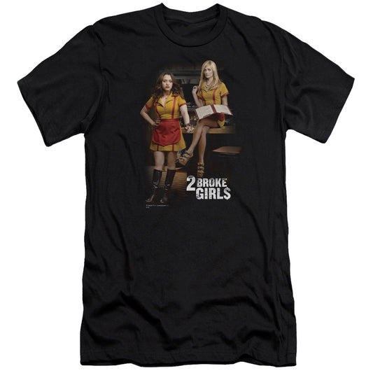 2 BROKE GIRLS MAX & CAROLINE - S/S ADULT 30/1 - BLACK T-Shirt