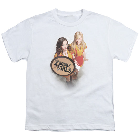 2 Broke Girls - Tips Really - Short Sleeve Youth 18/1 - White T-shirt