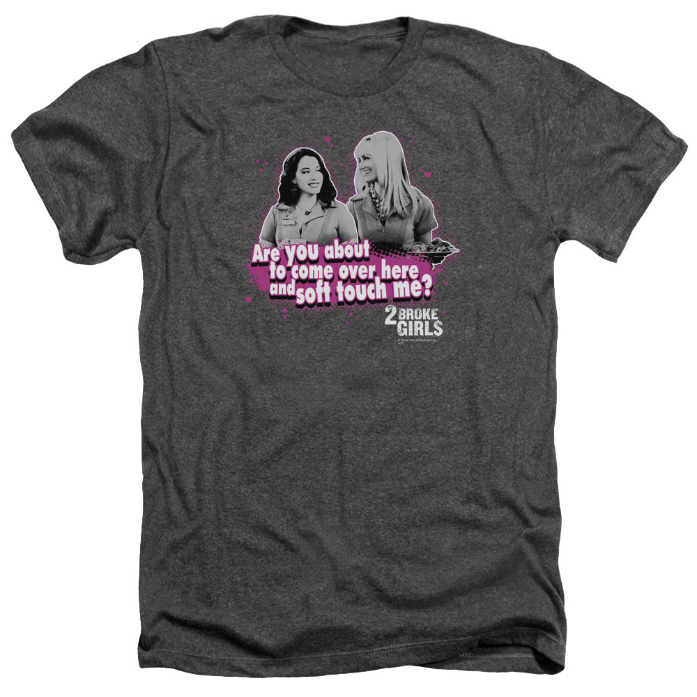 2 Broke Girlshort Sleeveoft Touch - Adult Heather - Charcoal T-shirt