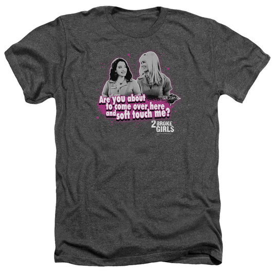 2 Broke Girlshort Sleeveoft Touch - Adult Heather - Charcoal T-shirt